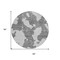 Homeroots 8' Gray And Ivory Round Abstract Washable Indoor Outdoor Area Rug 614541 - alternate 6