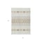 Homeroots 5' X 8' Ivory Beige And Taupe Southwestern Washable Indoor Outdoor Area Rug 613916 - alternate 7