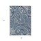 Homeroots 3' X 5' Blue And Ivory Geometric Washable Indoor Outdoor Area Rug 631377 - alternate 8