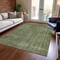 Homeroots 8' X 10' Green And Silver Medallion Washable Indoor Outdoor Area Rug 616433 - alternate 6