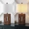 Jonathan Y Stewart 21.5" Farmhouse Wood LED Table Lamp, Brown, 2PK JYL1062A-SET2 - alternate 8