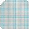 Homeroots 8' Aqua And Gray Round Plaid Washable Indoor Outdoor Area Rug 601316 - alternate 7