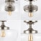 Jonathan Y Marfa 14" 1-Light Modern Farmhouse Schoolhouse Frosted Glass/Metal LED Semi Flush Mount, Nickel JYL7517D - alternate 12