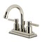 Kingston Brass Double-Handle 4" Centerset Bathroom Faucet with Brass Pop-Up, Polished Nickel KS8666DL - alternate 1