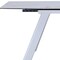 Homeroots 71" Gray and White Ceramic and Metal Self-Storing Leaf Extendable Dining Table 555187 - alternate 5