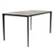 Leisuremod Avo Modern Dining Table - Black Aluminum Base with Sintered Stone Top ATBL-62DGR-S - alternate 1