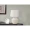 Monarch Specialties Lighting, 20 in.H, Table Lamp, Cream Concrete, Ivory / Cream Shade, Modern I 9729 - alternate 1