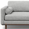 Homeroots 89" Gray Fabric Sofa With Brown Legs 640975 - alternate 4