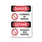 Signmission OSHA Danger Sign, Flammable No Smoking Bilingual, 7in X 5in Decal, OS-DS-D-57-VG-1824 OS-DS-D-57-VG-1824 - alternate 1