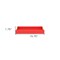 Homeroots 16" Red Wood and Vinyl Faux Shagreen Handmade Serving Tray With Handles 571242 - alternate 12