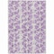 Homeroots 10' X 14' Lilac And Ivory Abstract Washable Indoor Outdoor Area Rug 614178 - alternate 1