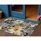Homeroots 3' X 5' Black And Gray Floral Washable Indoor Outdoor Area Rug 610967 - alternate 1