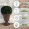 Pure Garden Outdoor Planter 2-Pack 16x18 in Urn Planters Plastic Plant Pots for Indoor or Outdoor 50-LG1427 - alternate 4