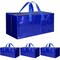 Simple Deluxe Extra Large Moving Bags with Backpack Straps, Strong Handles/Zippers, Blue, 4PK HKBAGXMOVING23BLUX4 - alternate 1