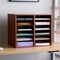 Safco Literature Organizer, Adj, 12-Cmp, 19-1/2"x12"x16", Cherry SAF9420CY - alternate 6