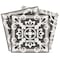 Homeroots 4" x 4" Wood Brown and White Mosaic Peel and Stick Removable Tiles 400479 - alternate 1