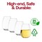 Smarty Had A Party 4 oz. Clear Stemless Plastic Mini Goblets (64 Goblets), 64PK 03704-CASE - alternate 6