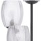Homeroots 71" Black Three Light Traditional Shaped Floor Lamp With Clear Transparent Glass Novelty Shade 526329 - alternate 6