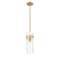 Z-Lite Fontaine 1 Light Pendant, Rubbed Brass/Clear Water, 5.75 In W x 15 In H 7002P5-ROD-RB - alternate 5