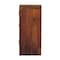 Homeroots 32in Chestnut Solid Wood Scallop Edge Accent Cabinet With Two Doors 654290 - alternate 5