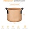 Ipower Grow Bag, 1-gallon, Tan, 300G, 5PK GLGROWBAG1X5TAN - alternate 6