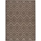 Homeroots 4' X 6' Dark Brown And Light Brown Geometric Indoor Outdoor Area Rug 556278 - alternate 1