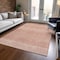 Homeroots 5' X 8' Salmon And Ivory Chevron Washable Indoor Outdoor Area Rug 612293 - alternate 8