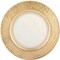 Homeroots 13in Clear And Gold Round Glass Handmade Charger Plate 375871 - alternate 4
