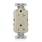 Leviton Plugs&Rcptcls, 20A, 125VAC, Ivory, Polycarb G5362-TI - alternate 1