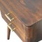 Homeroots 23" Brown Solid Wood Two Drawer Nightstand 651564 - alternate 8