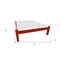 Homeroots Red Solid Wood Full Bed Frame 546714 - alternate 4