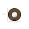 Homeroots 32" Brown And Gold Round Wood And Metal Framed Accent Mirror 485112 - alternate 7