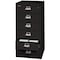 Fireking 25-5/16" W 6 Drawer Card Check Note File Cabinet, Black 6-2552-CBL - alternate 3