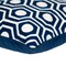 Homeroots 20" X 20" Blue Geometric Cotton Zippered Pillow 529279 - alternate 5