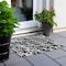 Homeroots 2' X 3' Black and White Abstract Washable Non Skid Indoor Outdoor Area Rug 559235 - alternate 5