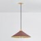 Hudson Valley Lighting Clivedon 20 in. Pendant in Aged Brass/Soft Crimson by Mark D. Sikes MDS1402-AGB/CRN - alternate 6