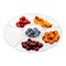 Smarty Had A Party Clear Big 6-Partition Round Disposable Plastic Trays (24 Trays), 24PK 2669-CASE - alternate 9
