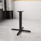 Flash Furniture Restaurant Table X-Base with 4" Dia. Tab, 33 in W, 33 in L, 28 in H, Cast Iron, Iron, Black XU-T3333-GG - alternate 6