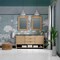 James Martin Vanities Solene 72 in. Double Vanity, Seaside Oak, w/ 3 CM Charcoal Soapstone Quartz Top D225-V72-SSO-3CSP - alternate 5