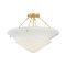 Hudson Valley Lighting Loburn Semi Flush in Aged Brass 7013-AGB - alternate 1