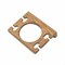Homeroots Traditional Solid Teak Wall Mount Cup and Toothbrush Holder 475852 - alternate 5