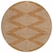 Homeroots 8' Copper And Beige Round Geometric Washable Indoor Outdoor Area Rug 598612 - alternate 7