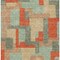 Homeroots 10' X 14' Sage Gray And Orange Geometric Washable Indoor Outdoor Area Rug 613234 - alternate 7