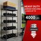 Shuntong Atlas 5-Tier 36 in.W x 18 in.D x 72 in.H Heavy Duty Storage Shelving Load 4000 Lbs, Laminated Board, Dark Grey ATB-D36-18-72-5B - alternate 8