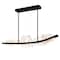 Cwi Lighting Arcus Integrated LED 50in Black Chandelier with Handcrafted Glass 1711P50-5-101 - alternate 1