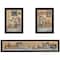 Homeroots Set Of Three Where Family and Friends Gather 1 Black Framed Print Wall Art, 3PK 405903 - alternate 1