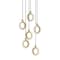 Afx Halo 6-Light Round Pendant, 120V, 108W, 5 CCT, Light Brass HLOP08LAJUDLBRND6 - alternate 1