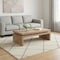 Homeroots 48" Natural Wood Distressed Floating Frame Coffee Table 694840 - alternate 4