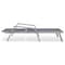 Leisuremod Marlin Grey Aluminum Patio Chaise Lounge Chair With Arms Set of 2 with Square Fire Pit Table, Black MLAGRCF21-77BL2 - alternate 7