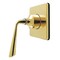 Kingston Brass Single-Handle Six-Way Diverter Valve with Square Trim Kit, Polished Brass KS4042ZL - alternate 1